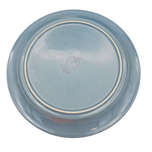 VTG Nancy Calhoun Serving Platter Plates Light Blue‎ 12” Set of 4 - Picture 4 of 8